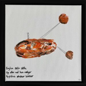 En engel står stille mellem farver og valg.